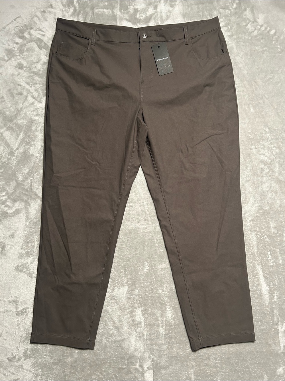 Fabletics The Don Classic Fit 5 Pocket Pants Men’s 44x32 Taupe Slate